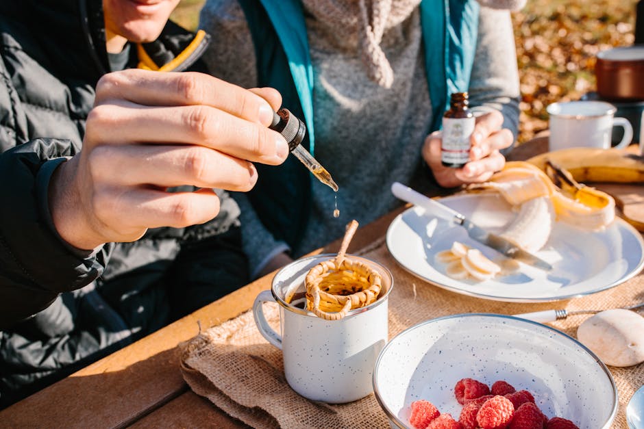 A cozy morning vibe with hot tea, fresh fruits, and friendly company.